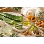 Aloe vera, mandulaolaj és szőlőmagolaj bőrápoló olajkompozícióAloe Vera olaj értékes növényi összetevőkkel - Berber Beauty