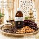Frissen őrölt kávé, szőlőmag-, mandula- és sárgabarackmag-olaj mediterrán wellness hangulatban