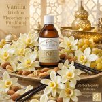 Vanília Mediterrán Masszázs-Fürdőolaj 125 ml – vanília kivonattal, szőlőmagolajjal, sárgabarackmag-olajjal és mandulaolajjal - Berber Beauty