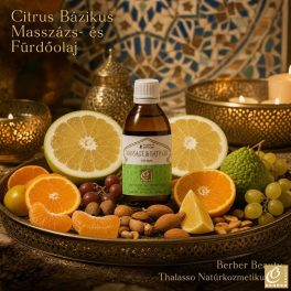 Citrus Mediterrán Masszázs- és Fürdőolaj 125 ml – Berber Beauty