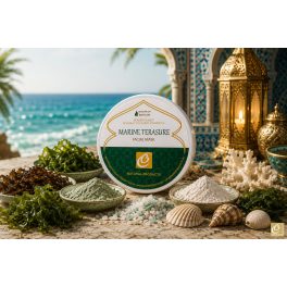 MARINE TREASURE Natúr Algás Agyagpakolás – tengeri algákkal, spirulinával és természetes agyagokkal - Berber Beauty