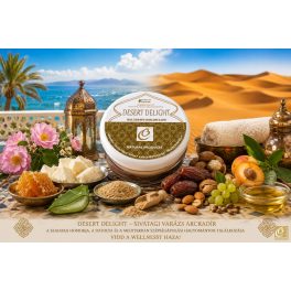 BERBER BEAUTY DESERT DELIGHT Sivatagi Varázs Arcradír – datolya, aloe vera, shea vaj és mediterrán hammam hangulat