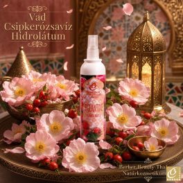 Vadcsipkerózsavíz természetes vadcsipkerózsa virágokkal - Berber Beauty
