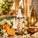 Marokkói hammam enteriőr narancsvirágokkal – prémium természetes bőrápolás - Berber Beauty