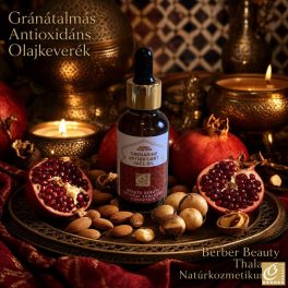 Gránátalma Antioxidáns Olajkeverék 30 ml – természetes antioxidáns arcolaj gránátalma-, szőlő-, barack- és mandulamagolajjal - Berber Beauty