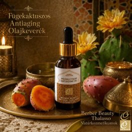 Fügekaktusz Antiaging Arcolaj 30 ml – hidegen préselt mandula-, makadámdió-, szezám-, napraforgó- és fügekaktuszmagolaj prémium kombinációja - Berber Beauty