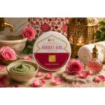 Damaszkuszi rózsaolaj és természetes fehér agyag a BERBER ROSE arcmaszk értékes összetevői